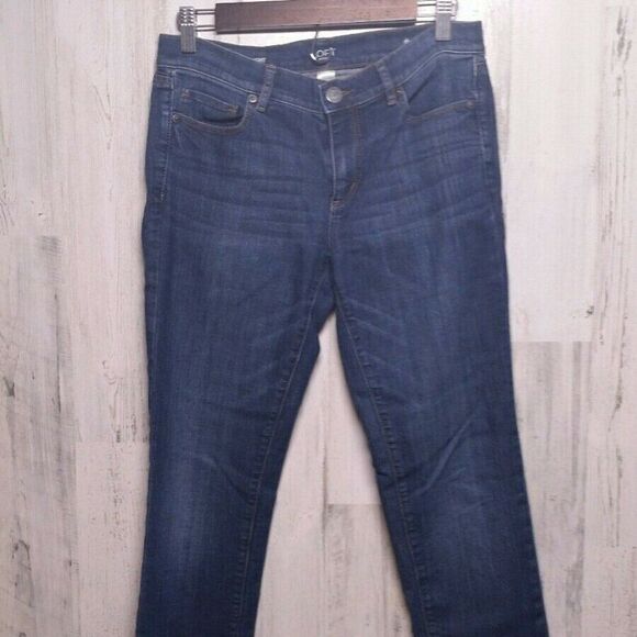 LOFT Size 4 Original Straight Cuffed Jeans - Picture 1 of 12
